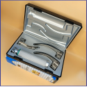 Laryngoscope Macintosh Fiber Optic 3 Blade 1-2-3 Set Adult Handle Premium Quality