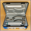 Laryngoscope Macintosh Fiber Optic 3 Blade 1-2-3 Set Adult Handle Premium Quality