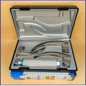Laryngoscope Macintosh Fiber Optic 3 Blade 2-3-4 Set Adult Handle Premium Quality