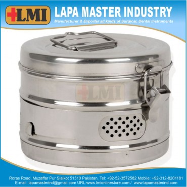 Round Sterilizer Drum 120Xh120 mm 
