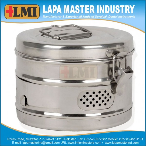Round Sterilizer Drum 120Xh120 mm 
