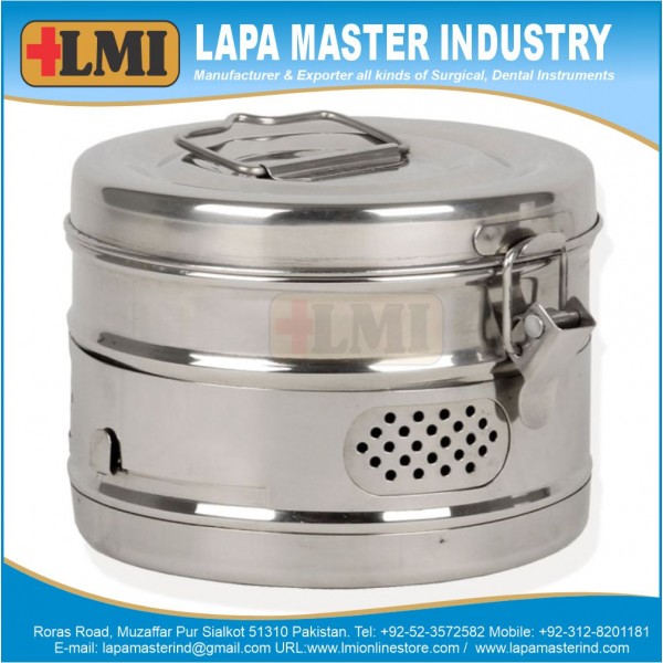 Round Sterilizer Drum 150x h 150 mm