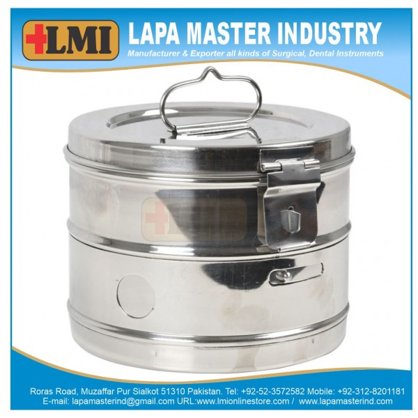 Round Sterilizer Drum 165x h 120 mm