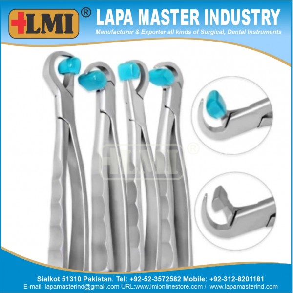 Physics Forceps, Set of 4 Pcs, Children, Premium Quality, Dental instruments,