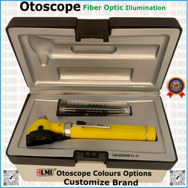 Otoscope Fiber Optic, Yellow Otoscope Fiber Optic, Yellow
