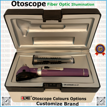 Otoscope Fiber Optic, Purple