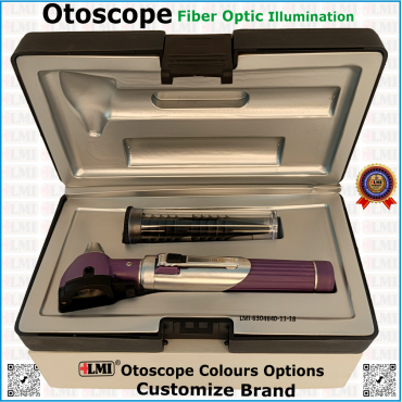 Otoscope Fiber Optic, Purple Otoscope Fiber Optic, Purple