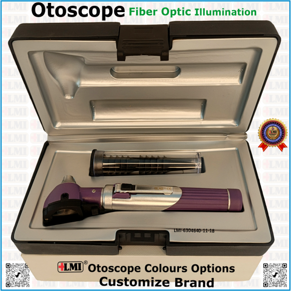 Otoscope Fiber Optic, Purple