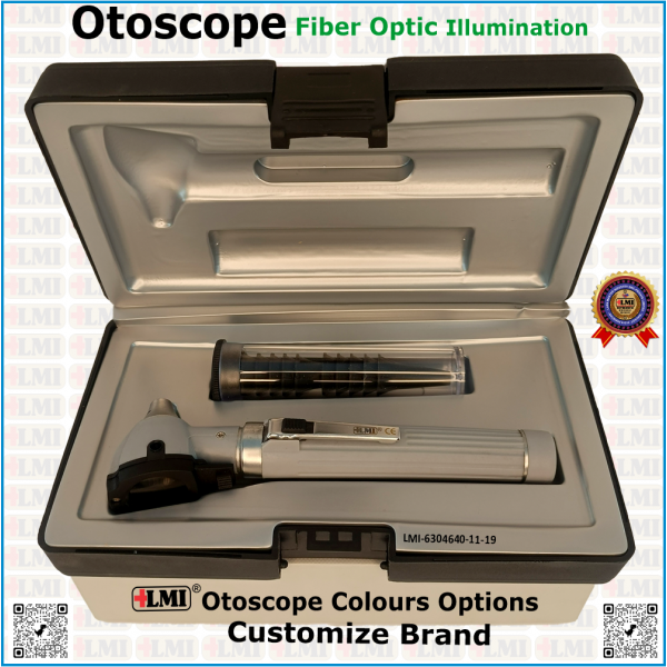 Otoscope Fiber Optic Gray