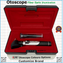 Otoscope Fiber Optic Black