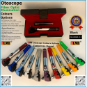 Otoscope Fiber Optic Black