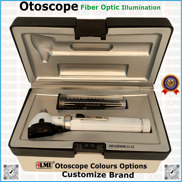Otoscope Fibre Optic white