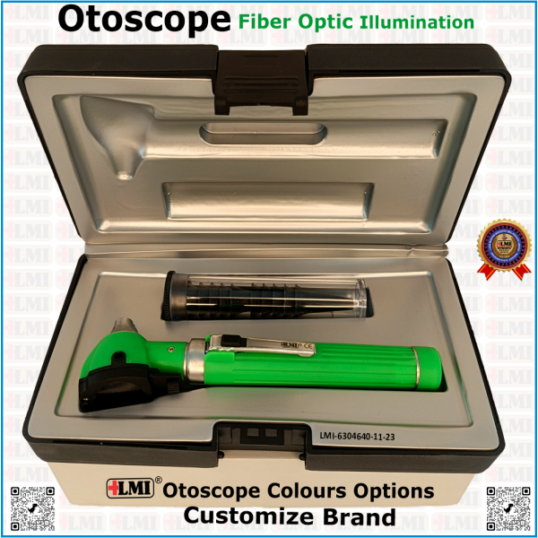 Otoscope Fiber Optic Green