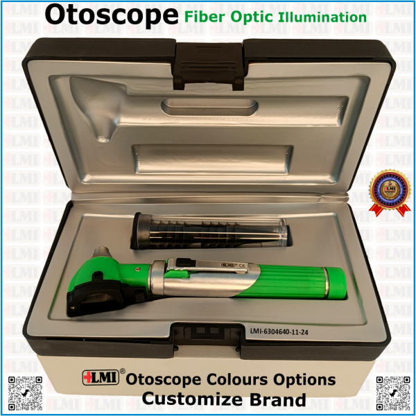 Otoscope Fiber Optic Green