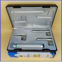 Laryngoscope Miller Fiber Optic 3 Blade 00-0-1 Set Child Handle Premium Quality Reusable Blades Plastics Box Blister Packing Sliver Gary Colour into Lapa Boxboard Box Packed