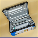 Laryngoscope Miller Fiber Optic 3 Blade 2-3-4 Set Adult Handle Premium Quality Reusable Blades Plastics Box Blister Packing Sliver Gary Colour into Lapa Boxboard Box Packed