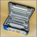 Laryngoscope Miller Fiber Optic 3 Blade 2-3-4 Set Adult Handle Premium Quality Reusable Blades Plastics Box Blister Packing Sliver Gary Colour into Lapa Boxboard Box Packed