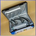 Laryngoscope integral Macintosh Fiber Optic 4 Blade 0-1-2-3 Set Adult Handle Premium Quality Reusable Blades Plastics Box Blister Packing Sliver Gary Colour into Lapa Boxboard Box Packed