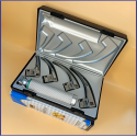 Laryngoscope Standard Macintosh Fiber Optic 4 Blade 0-1-2-3 Set Adult Handle Reusable Blades Plastics Box Blister Packing Sliver Gary Colour into Lapa Boxboard Box Packed