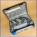 Laryngoscope Standard Macintosh Fiber Optic 4 Blade 0-1-2-3 Set Adult Handle Reusable Blades Plastics Box Blister Packing Sliver Gary Colour into Lapa Boxboard Box Packed