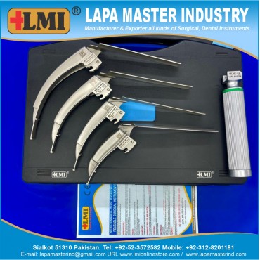 Laryngoscope Flexible Blade Fiber Optic Set Premium Quality