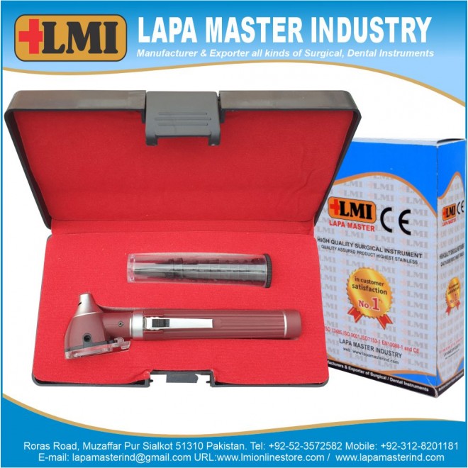 Otoscope Fiber Optic Maroon Otoscope Fiber Optic...