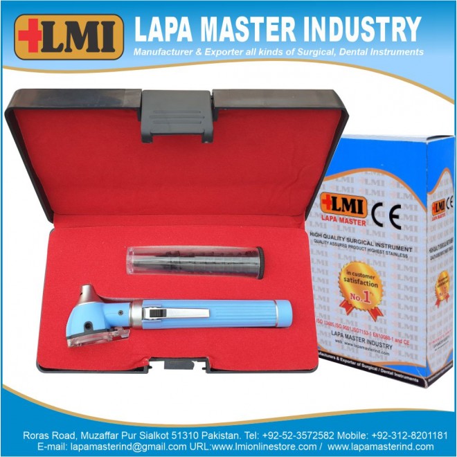 Otoscope Fiber Optic Light Blue Otoscope Fiber Optic...
